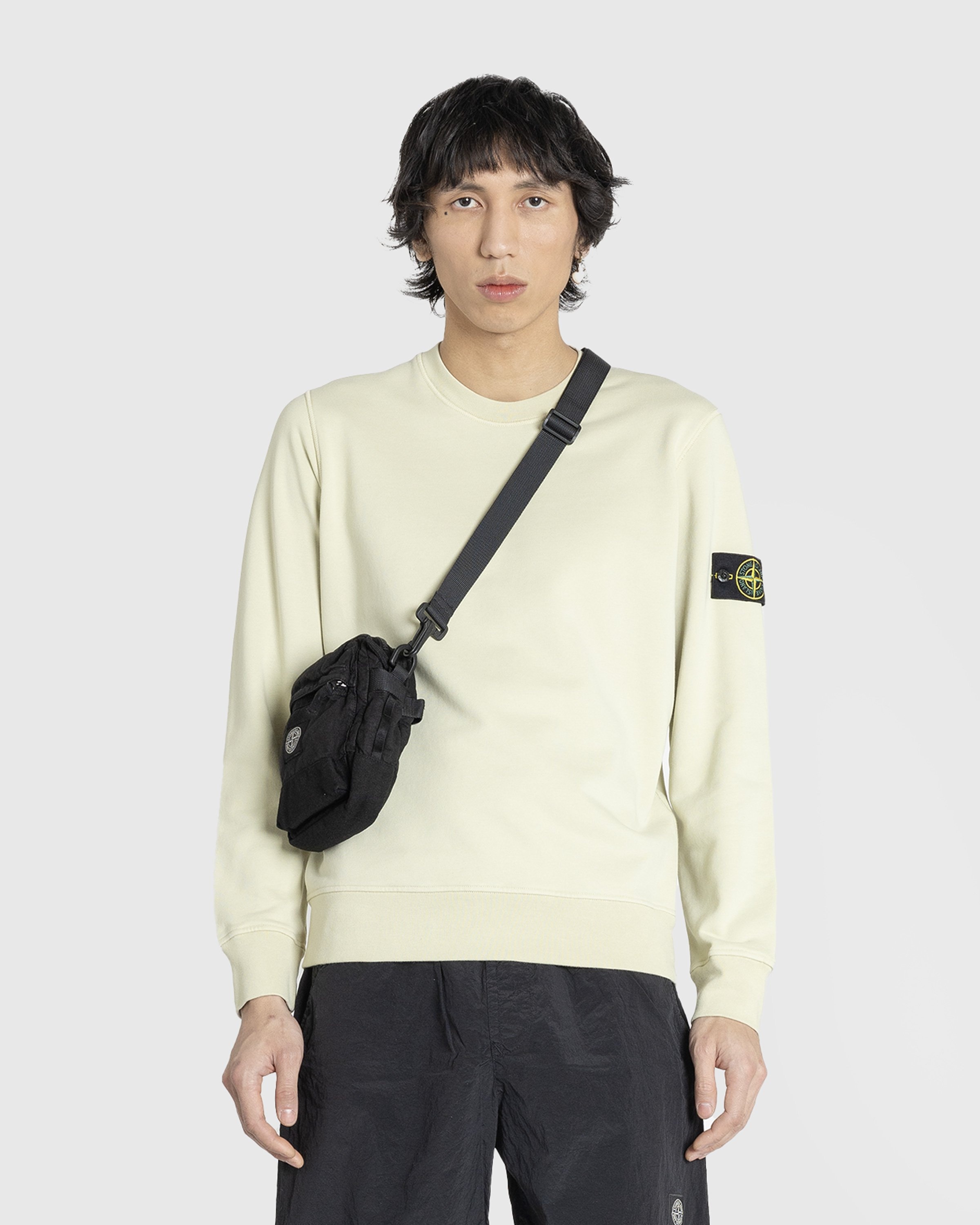 Stone Island Garment Dyed Crewneck Sweatshirt Natural Beige